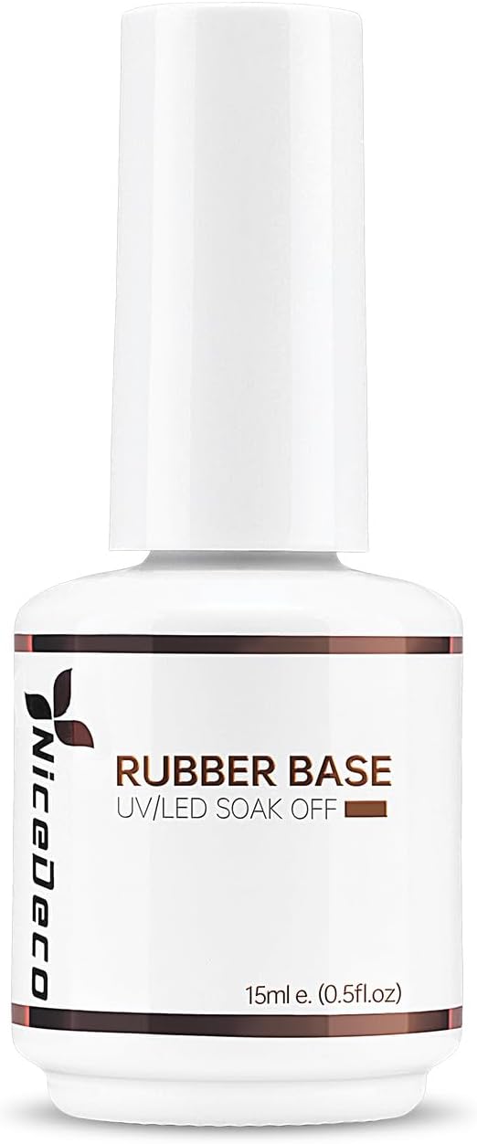 Nicedeco 4 v 1 kaučukový podkladový gél na nechty, číry priehľadný N-RB 15ml