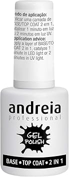 Andreia Professional Gel Polish Base + Top Coat 2 in 1 lesklý vrchný a podkladový lak 10ml
