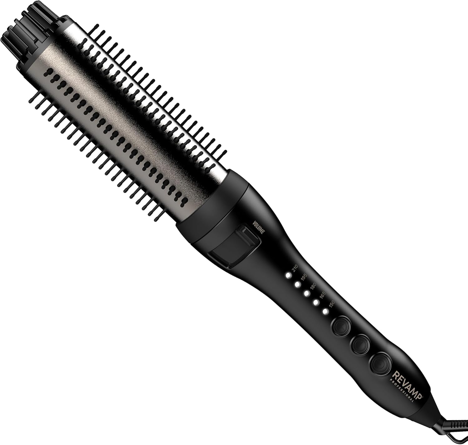 REVAMP BR-1350 Progloss Volume & Wave horúca kefa na vlasy, čierna