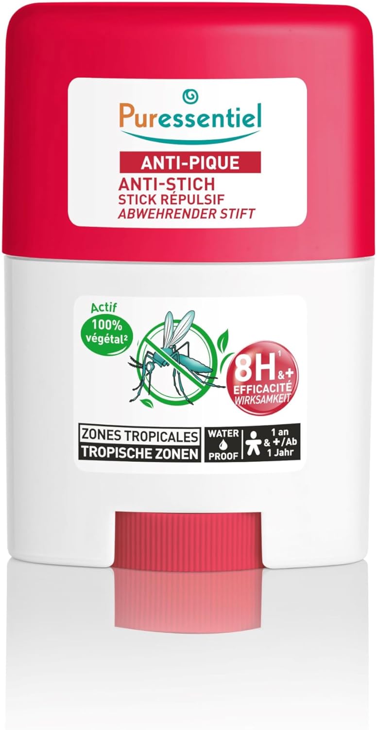 Puressentiel - Vodeodolná repelentná tyčinka proti bodnutiu - Tropická 20 ml