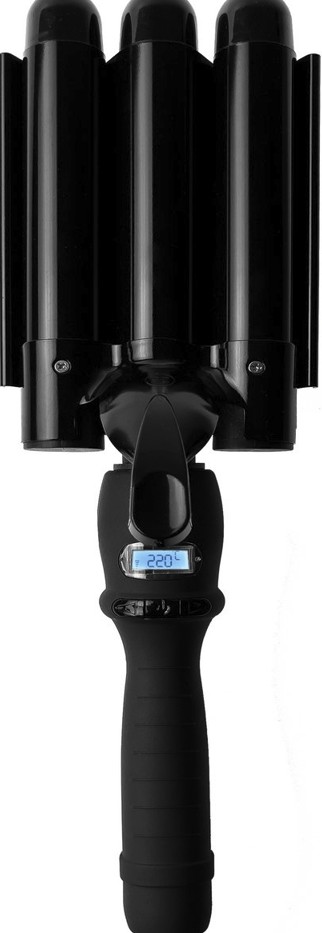 VAIVE trojitá kulma na vlasy, Wave-23, čierna