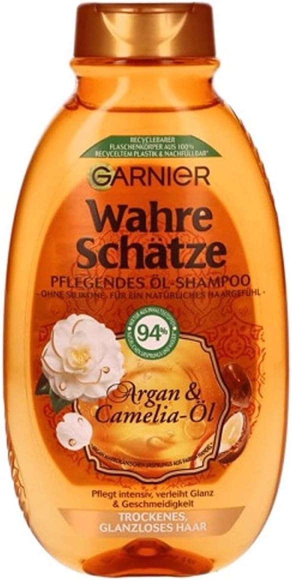 Garnier True Treasures šampón s arganovým olejom a kaméliou 250 ml