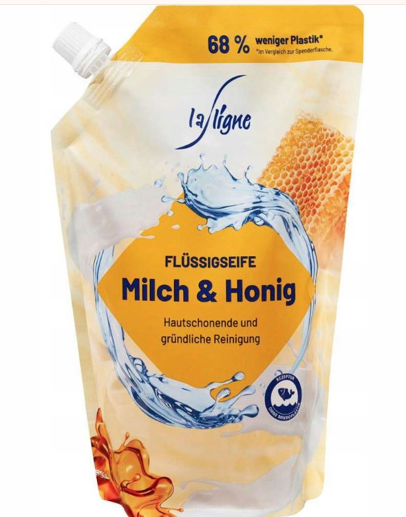 Tekuté mydlo s mliekom a medom 750 ml, náplň La Ligne