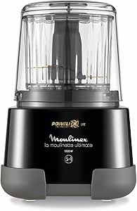 Moulinex La Moulinette Ultimate, Elektrický sekáčik, Objem 350 g alebo 550 ml, 5 Funkcií, 1000 W, Čierna, DP810810 , B-trieda