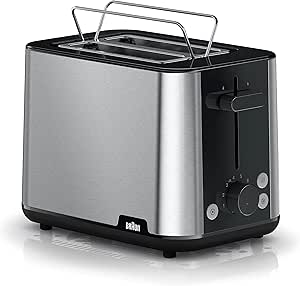 Braun PurShine HT1510BK, 2-priestorový hriankovač, 8 úrovní opekania, 900 W, čierny