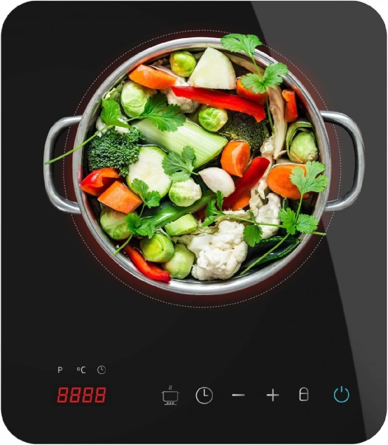 Prenosný indukčný varič Cecotec Full Magma Single. 2000 W-rozbalené