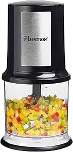 Bestron Elektrický mini sekáčik 500 ml čierna/strieborná