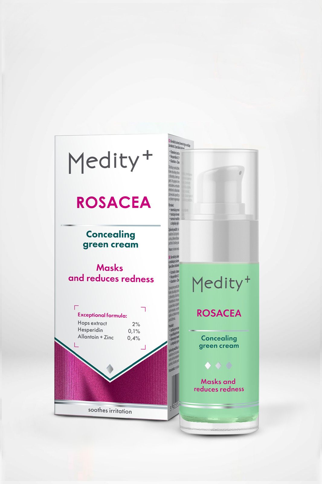 Nakupuj Zdravo Medity+ Rosacea – dermokozmetický krém na redukciu začervenania a posilnenie cievok