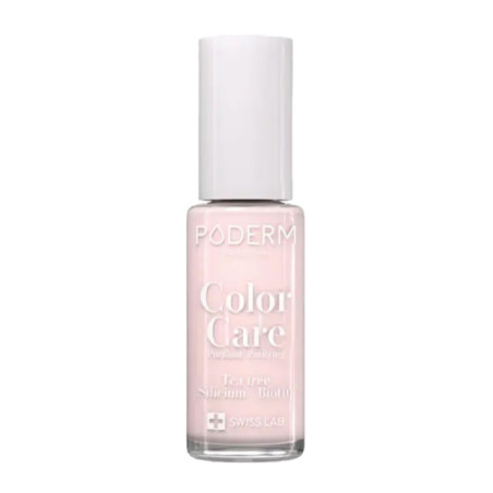 Poderm Color Care Tea Tree lak na nechty - 123 Nude Blush, 8ml