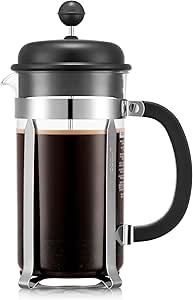 Bodum Caffettiera French Press Black – kávovar s objemom 1 l / 8 šálok, Rozbalené