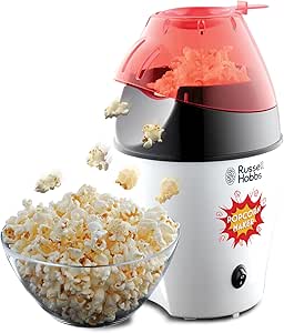 Gadgy Popcorn Machine - Rýchly, bezolejový, popcorn stroj ,1200 W, retro červený povrch