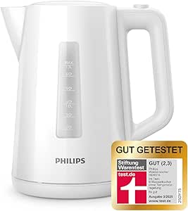 Philips Kanvica objem 1,7 l s kontrolným indikátorom, kruhová základňa, biela (HD9318/00)