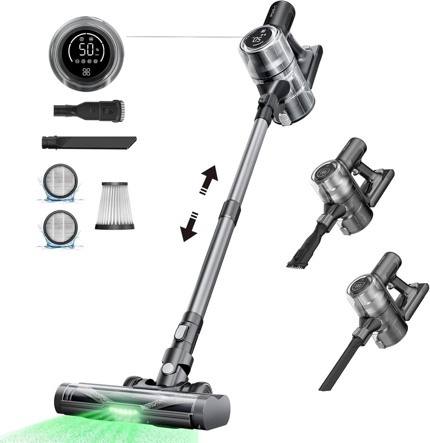 Proscenic P13 bezdrôtový vysávač 550 W/45 kPa- b trieda-bez krabici