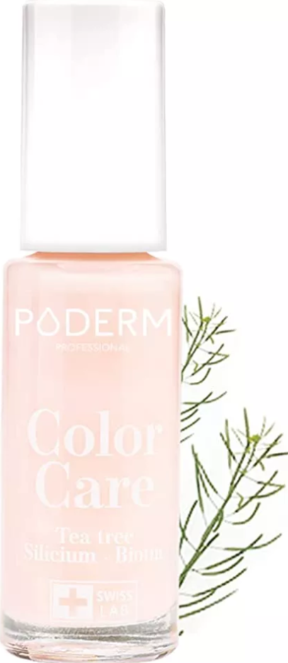 Poderm Color Care Tea Tree lak na nechty - 903 Rose poudre, 8ml
