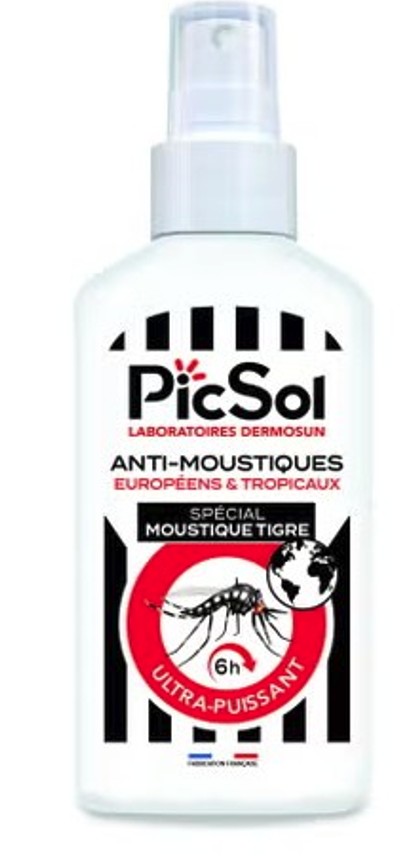 PICSOL Ultra silný repelent proti komárom tigrím - až 6 hodín 100 ml
