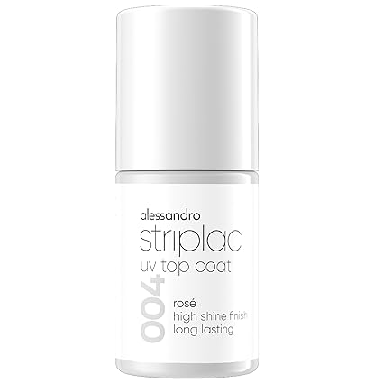 alessandro Striplac UV vrchný lak 004 Rosé 6,5 ml