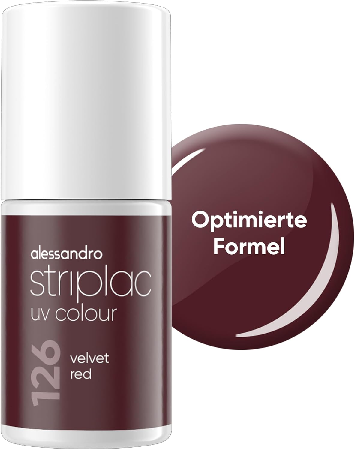 Alessandro Striplac UV lak 126 velvet red, 6,5 ml