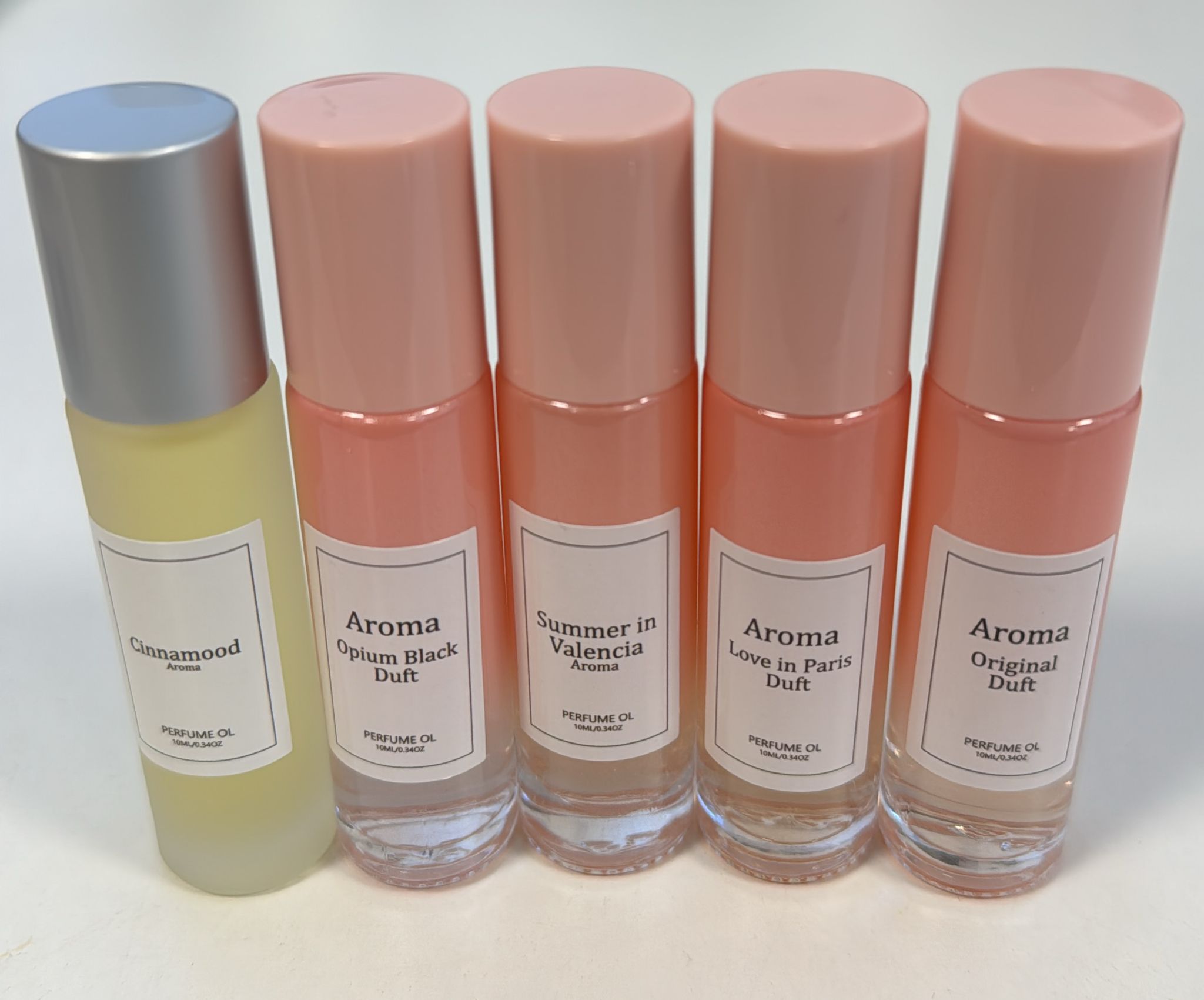 bez značky Set 5x10 ml Parfumových Olejov – Rôzne Vône Perfume Oil – 5x10ml