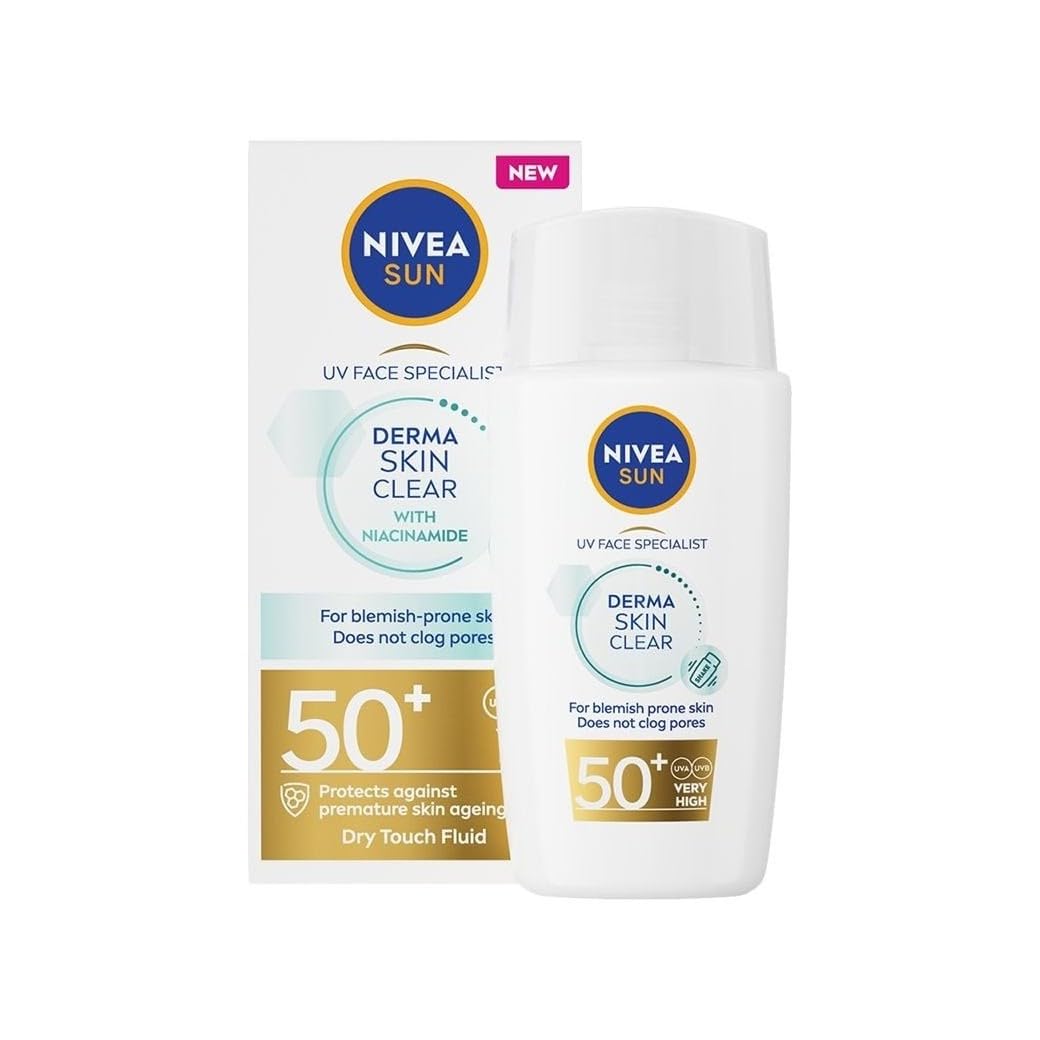 NIVEA SUN Opaľovací krém Derma Blemish Control s niacínamidom SPF50+, 40 ml