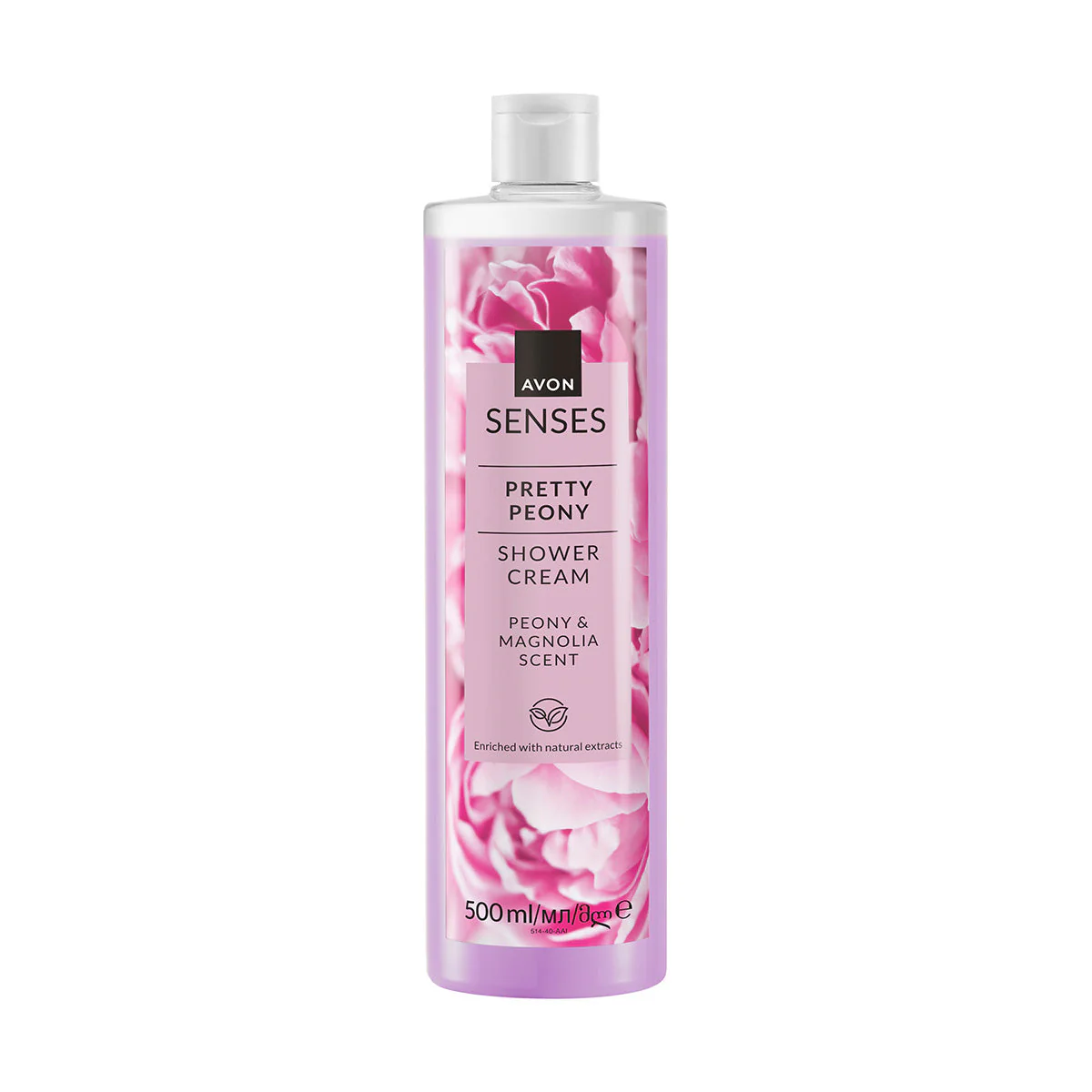 Avon Senses PRETTY PEONY sprchový gél ružová pivonka a lupienky magnólie 500 ml