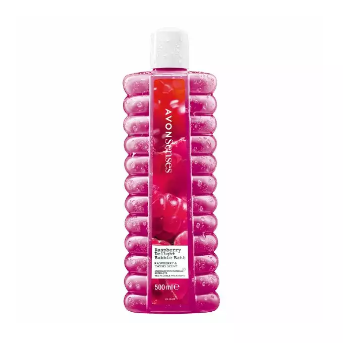 ❤️ Avon Senses Raspberry Delight – Osviežujúci penový kúpeľ 500 ml