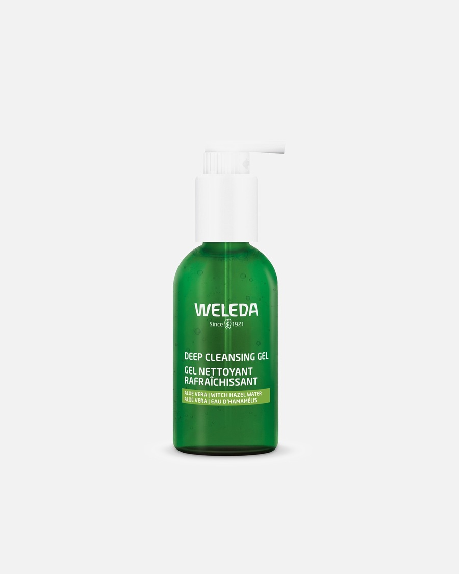 Weleda Deep Cleansing Gel – Osviežujúci čistiaci gél s aloe vera a hamamelom 100 ml