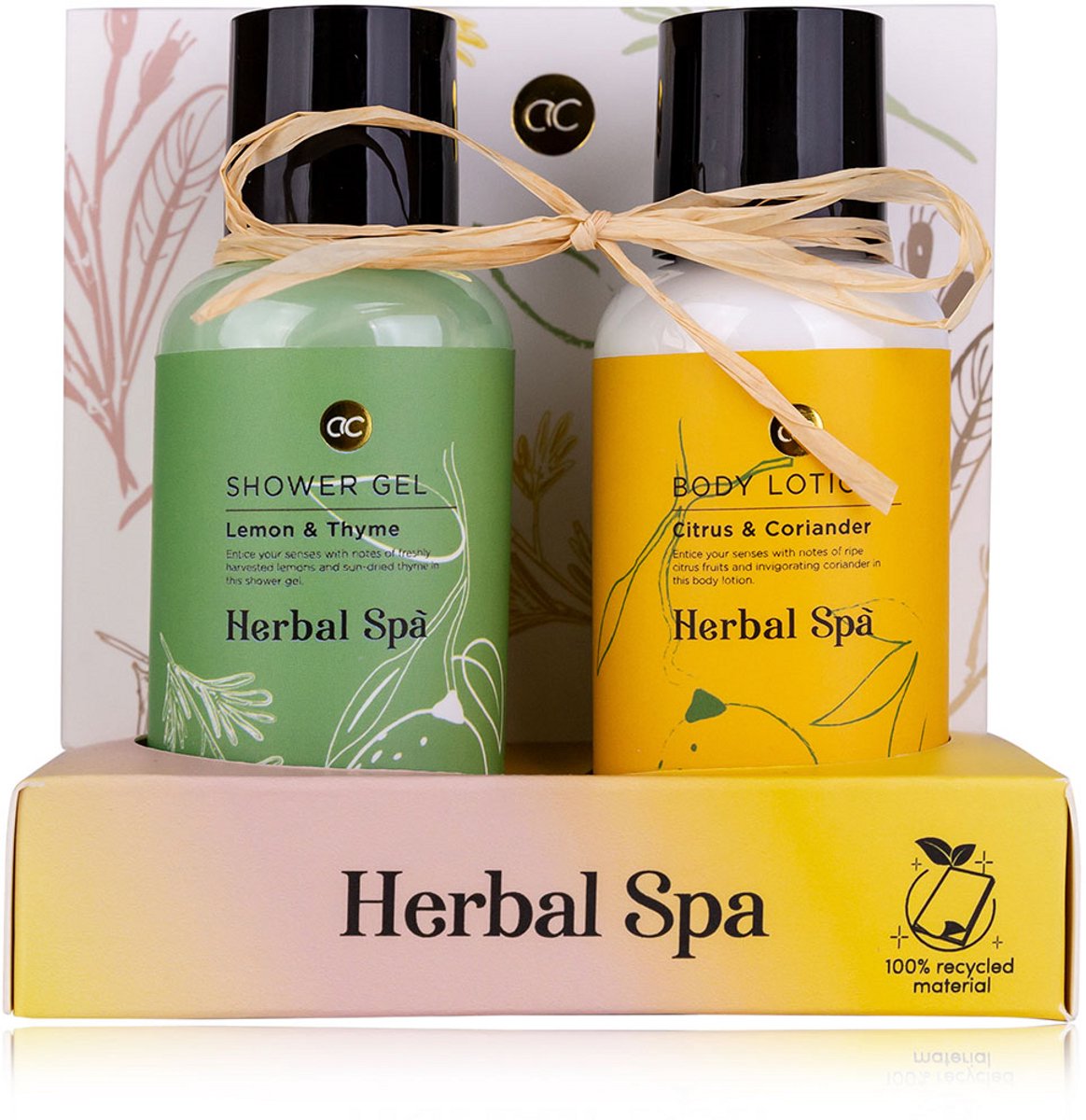 Accentra - darčeková sada Herbal Spa sprchový gél a telové mlieko 100 ml