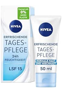 Nivea Erfrischende Tagespflege SPF 15 – Osviežujúci denný krém pre normálnu a zmiešanú pleť (50 ml)