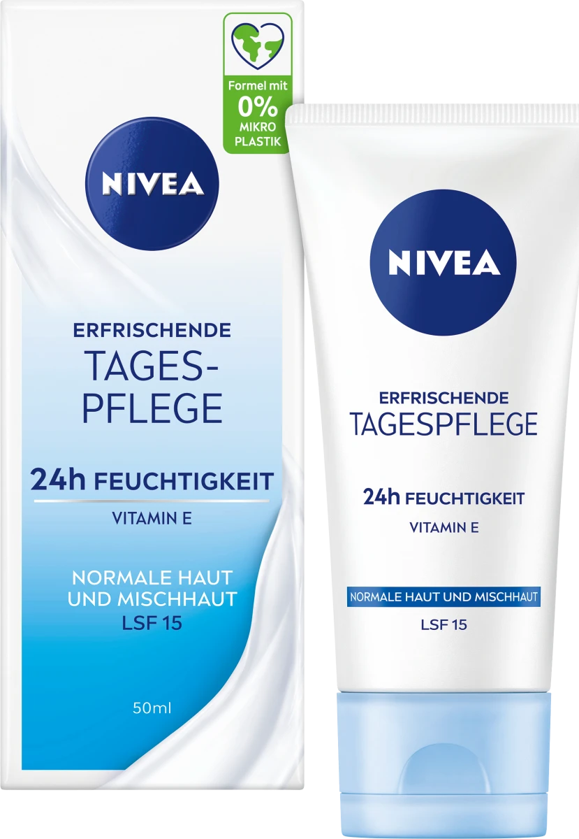 Nivea Erfrischende Tagespflege SPF 15 – Osviežujúci denný krém pre normálnu a zmiešanú pleť (50 ml)