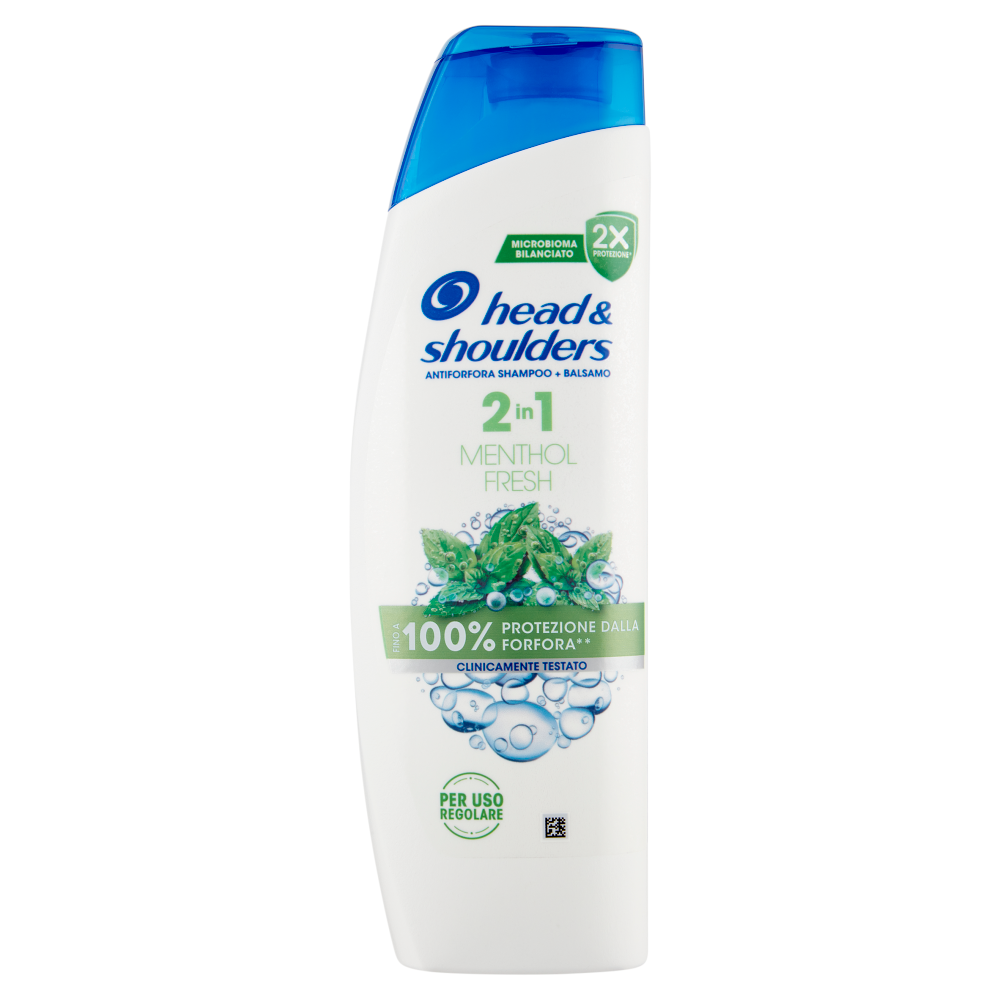Head & Shoulders 2v1 Menthol Fresh – šampón + balzam proti lupinám 250ml