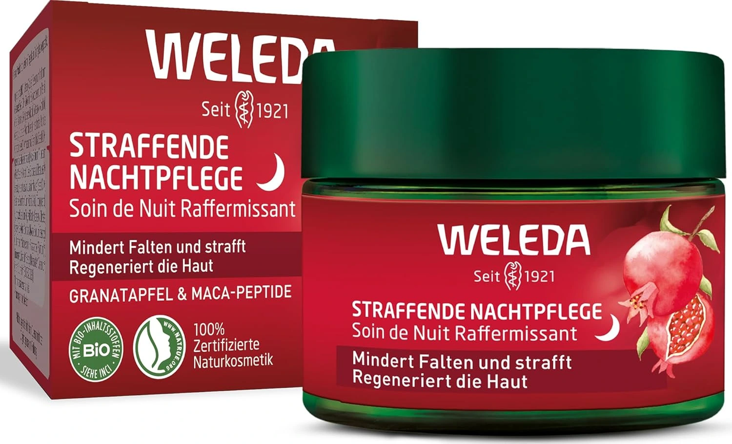 WELEDA – Granatapfel & Maca-Peptide Spevňujúci nočný krém 40 ml (Exp.: 3/26)