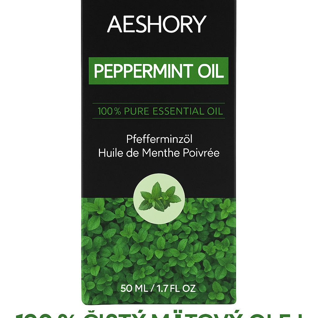 Aeshory Peppermint Oil – 100 % čistý mätový esenciálny olej (50 ml)