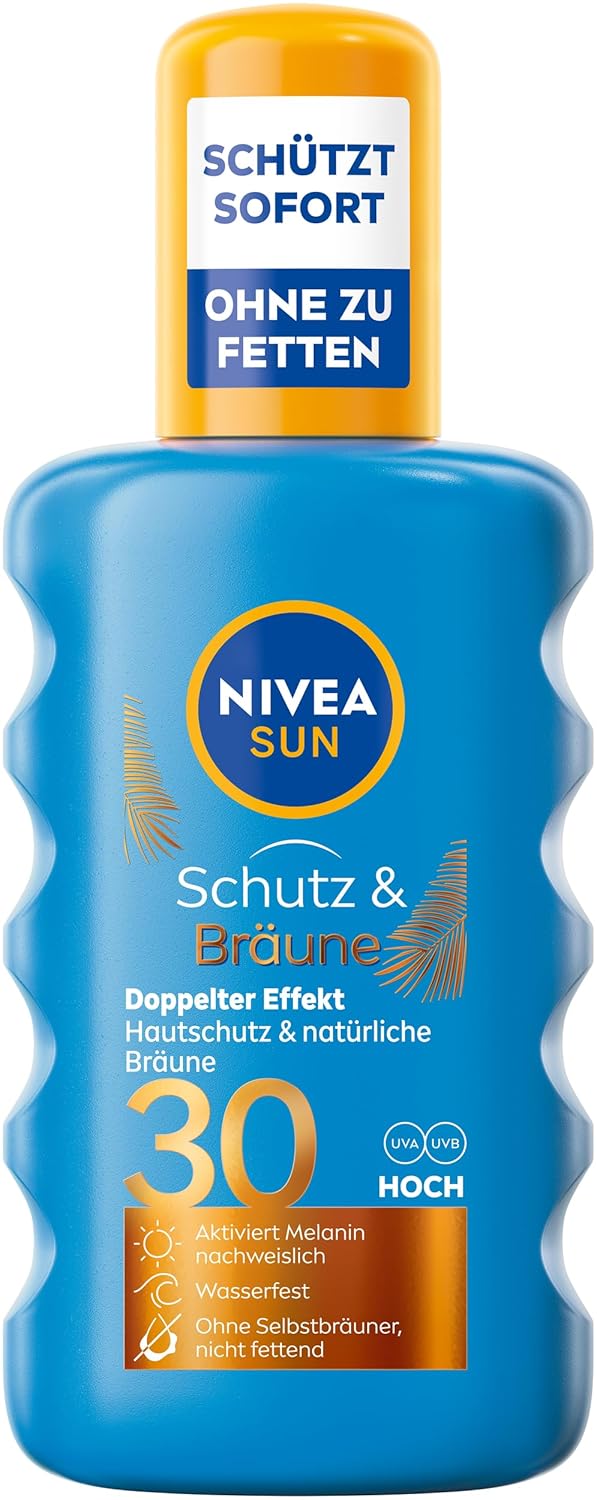 Nivea Sun Schutz & Bräune SPF 30 – Opaľovacie mlieko s dvojitým účinkom (200 ml)