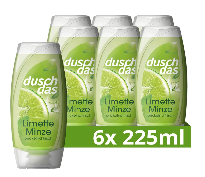 DuschDas Lime Mint Sprchový gél 6 x 225 ml