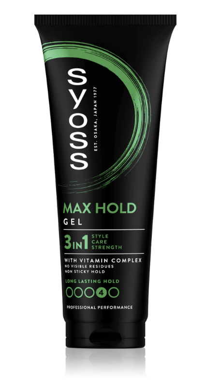 SYOSS Max Hold 3v1 gél na vlasy 250 ml