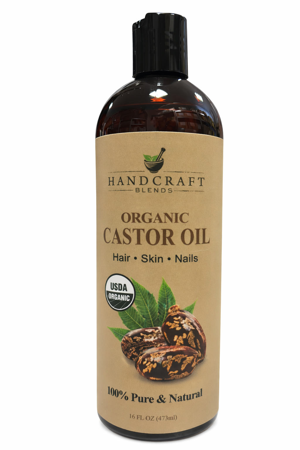 HAND CRAFT Handcraft Blends – Organický ricínový olej (Castor Oil) 473 ml