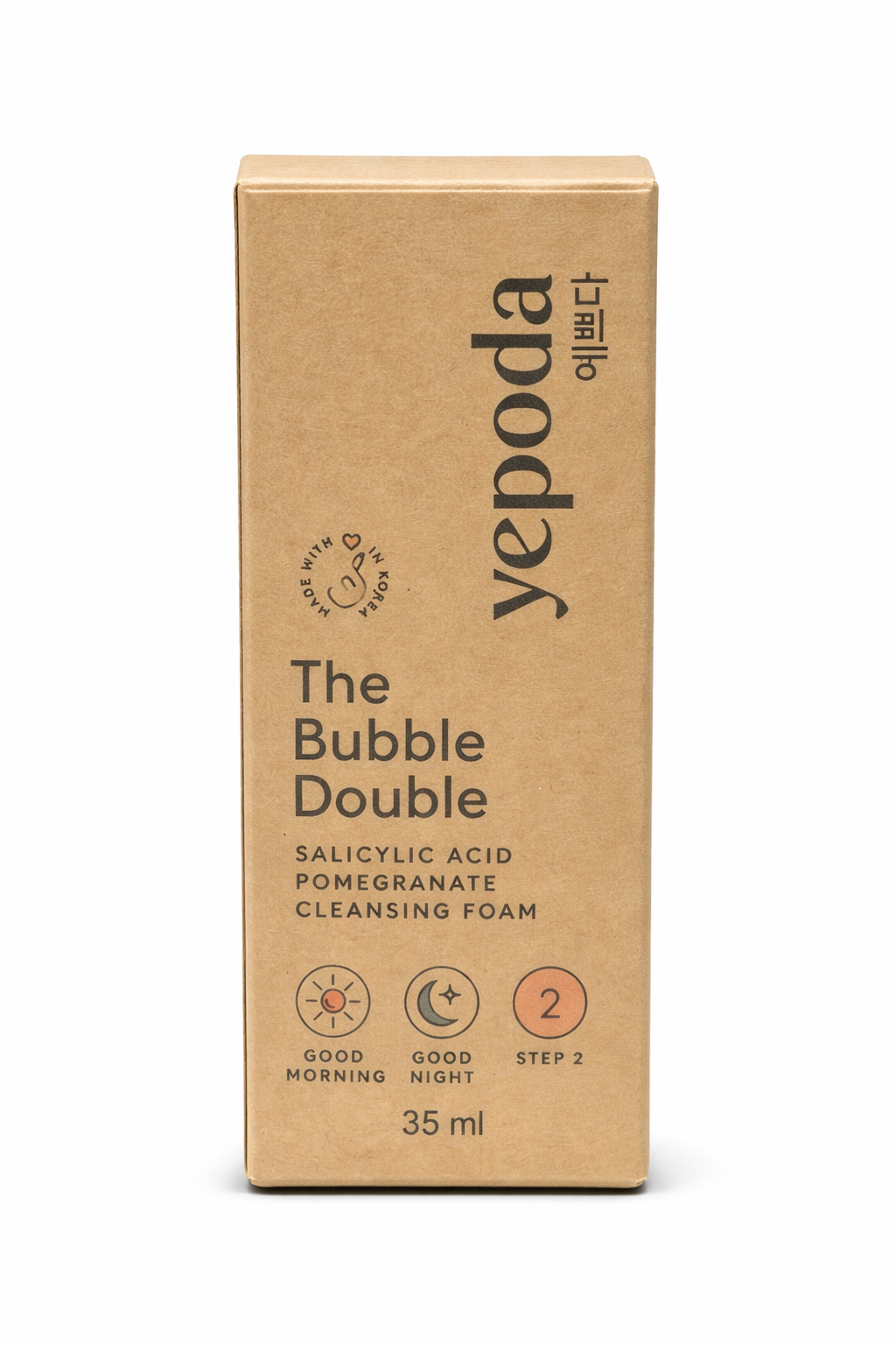 Yepoda The Bubble Double – čistiaca pena so salicylovou kyselinou a granátovým jablkom (35 ml)