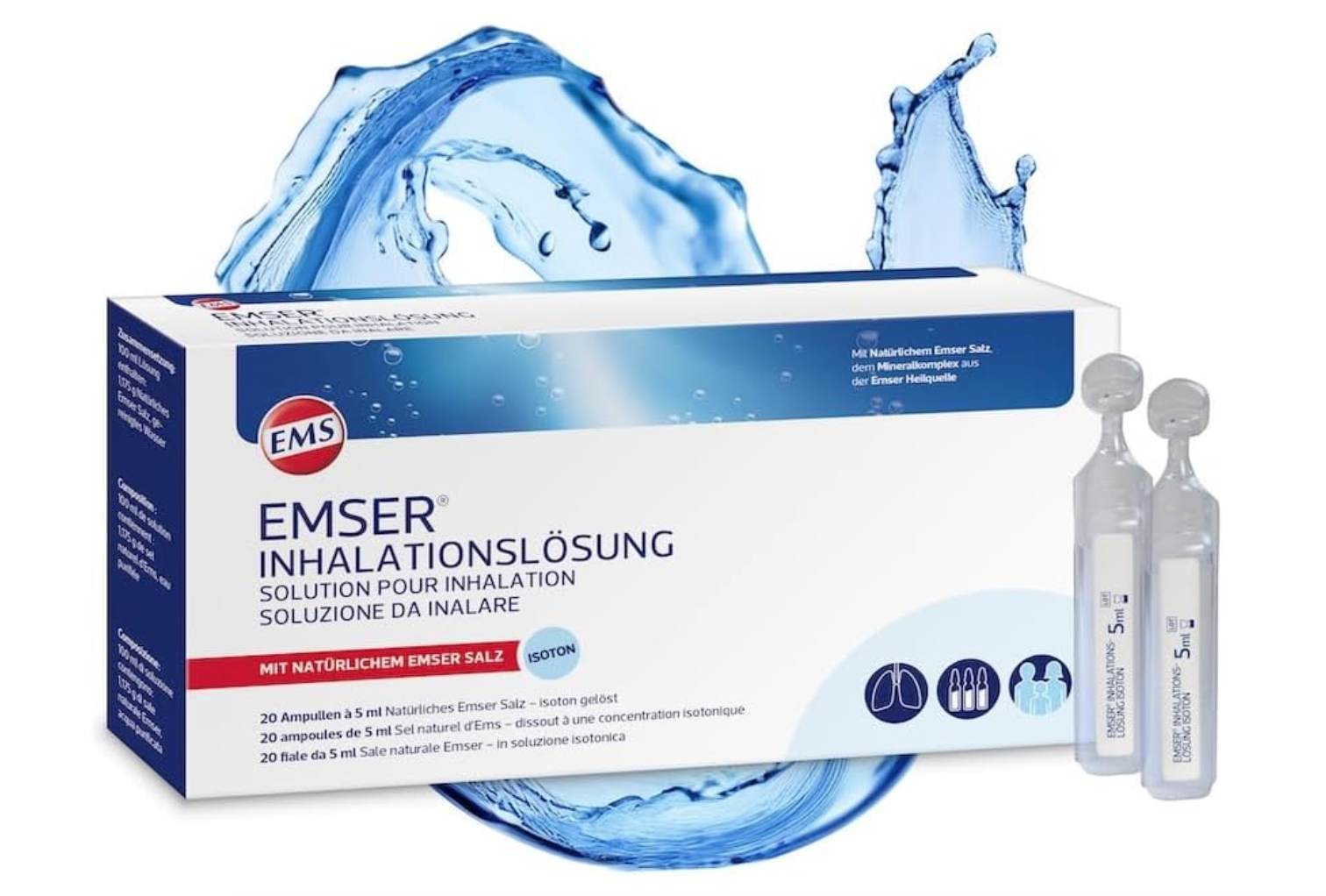 EMSER Izotonický inhalančný roztok 20 x 5 ml