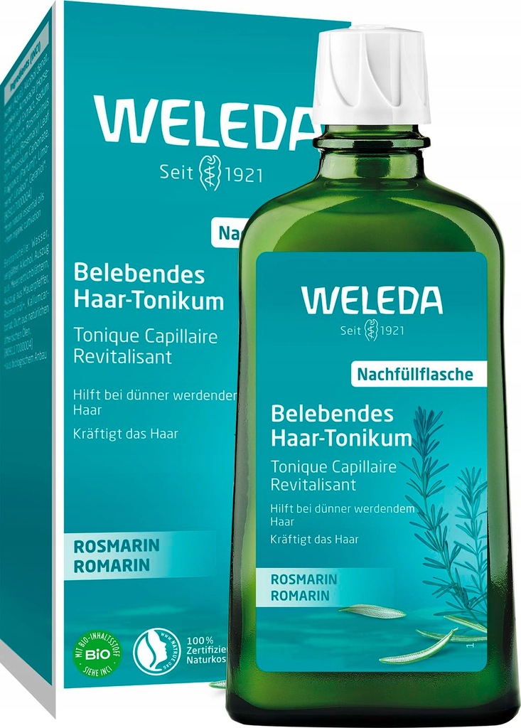 WELEDA Vlasové tonikum s organickým rozmarínom 200 ml-bez krabičky