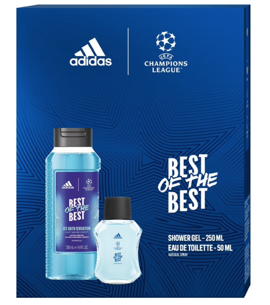 Adidas UEFA Best of the Best Sada 50 ml + 250 ml