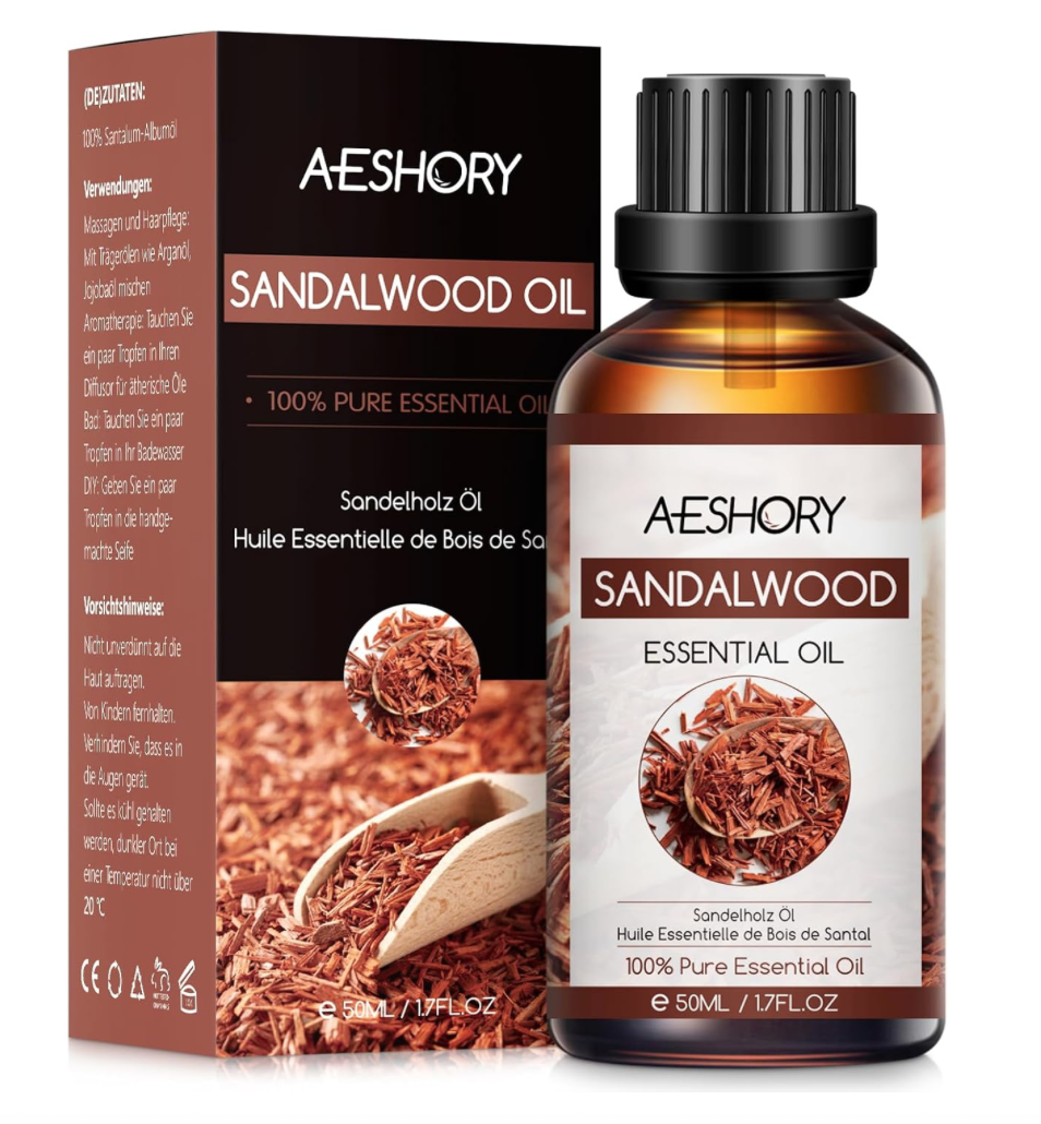 AESHORY Sandalwood 100% Esenciálny olej 50 ml