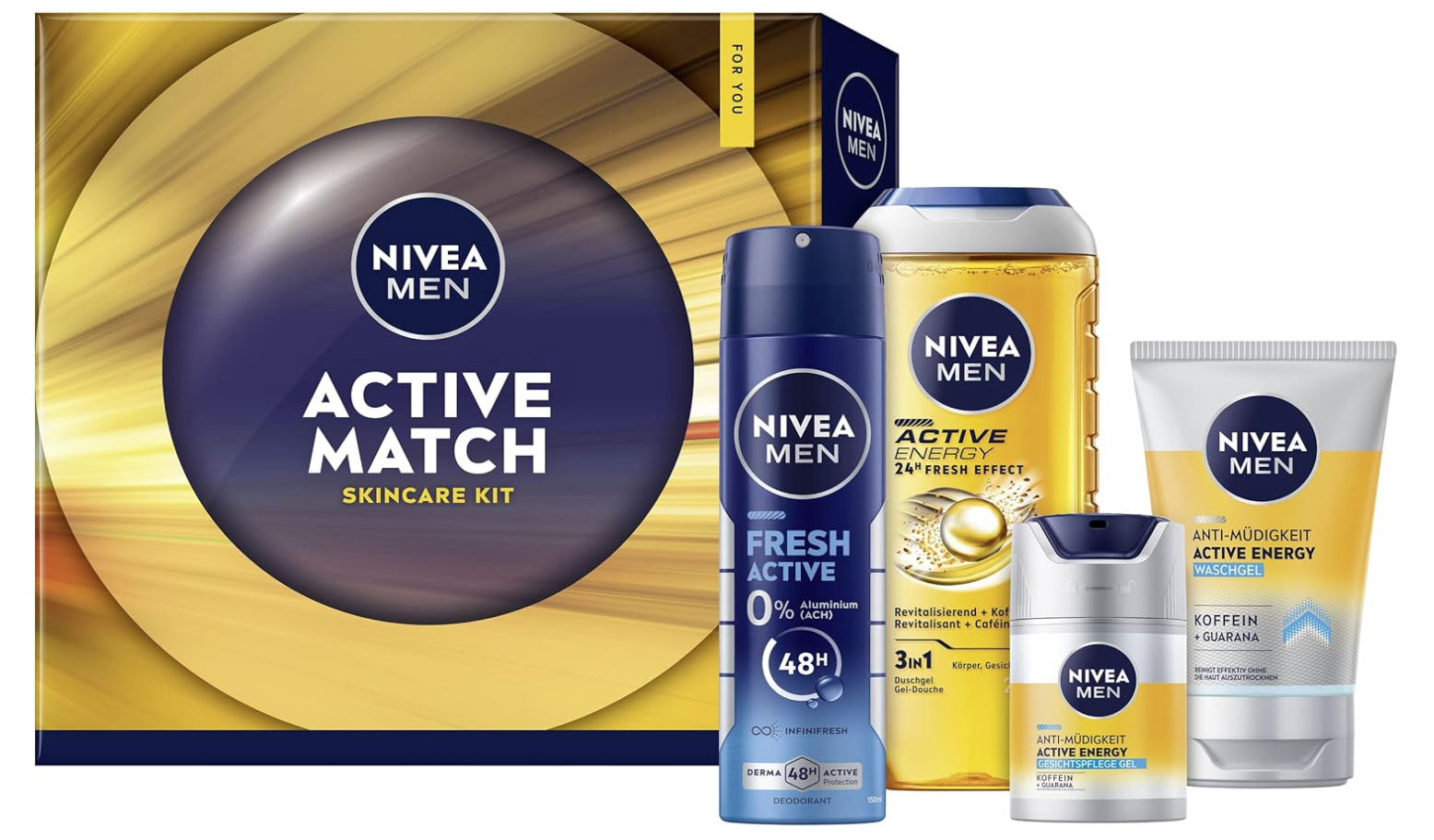 NIVEA Men Active Match Skincare Sada