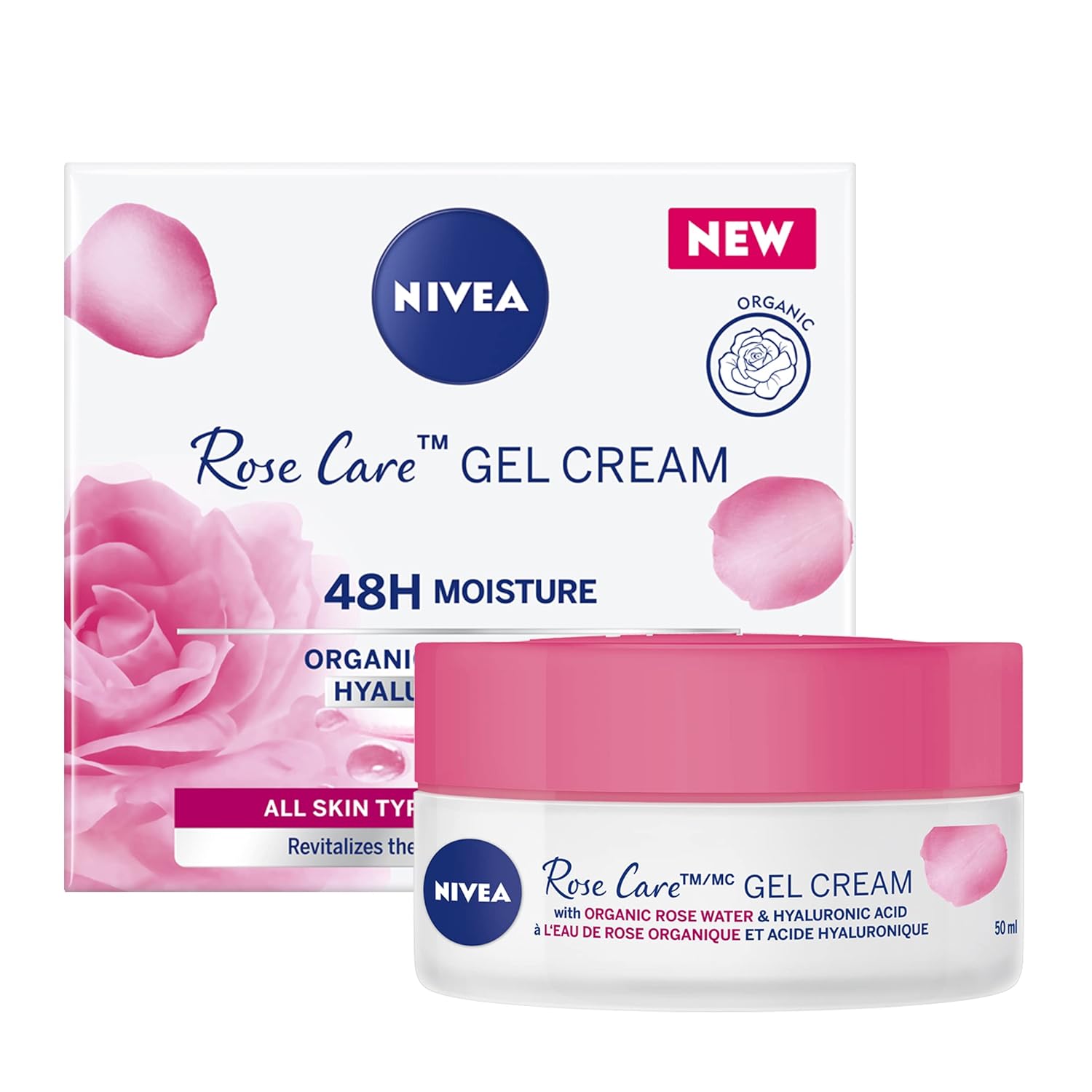 NIVEA Rose Care Gél-Krém pre Suchú Pokožku 50 ml