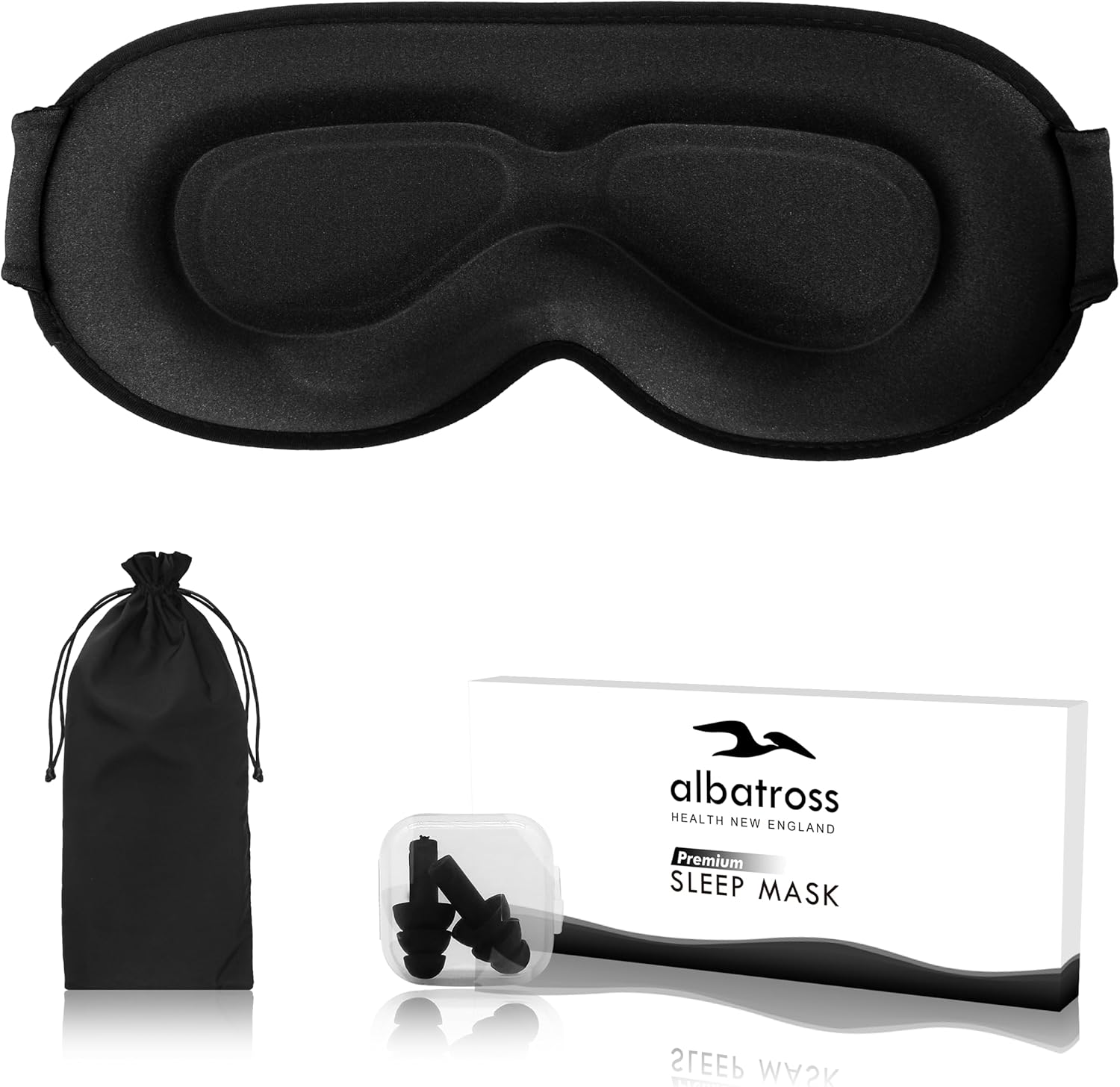Albatoss Albatross maska na spanie 3d sleep mask SM-001-BK