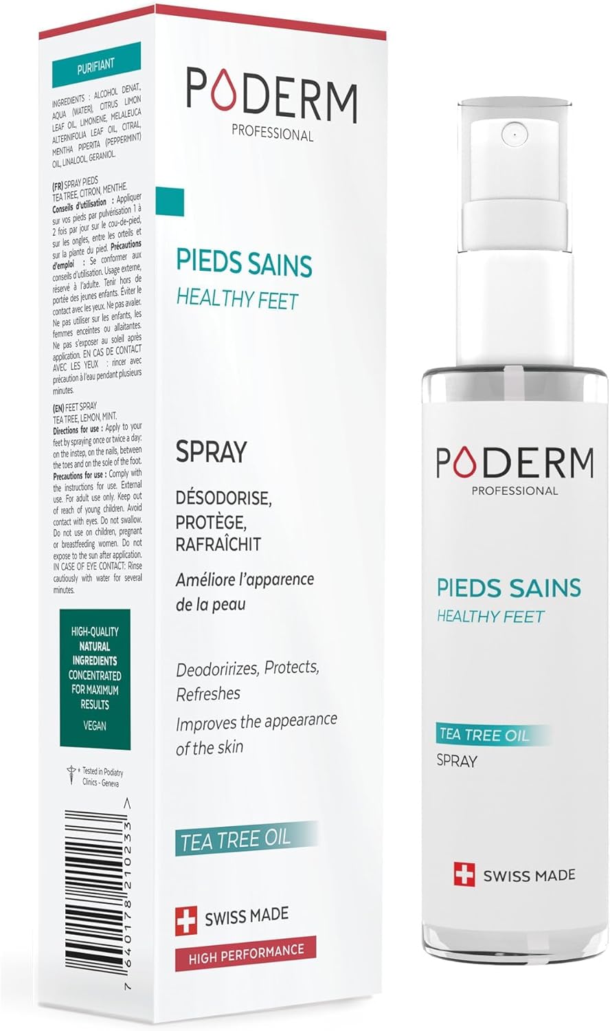 PODERM sprej proti zápachu a poteniu nôh 50 ml Bez krabičky