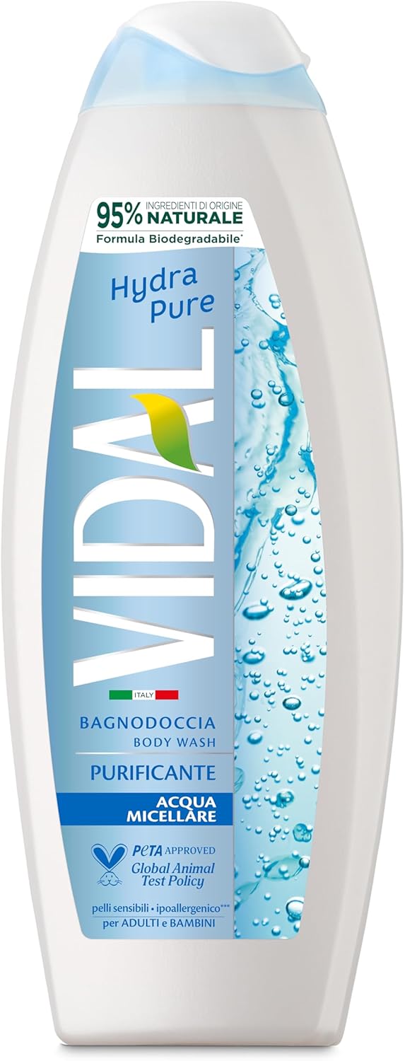 Vidal - Hydra Pure Bubble Bath receptúra ​​obohatená o micelárnu vodu 500 ml