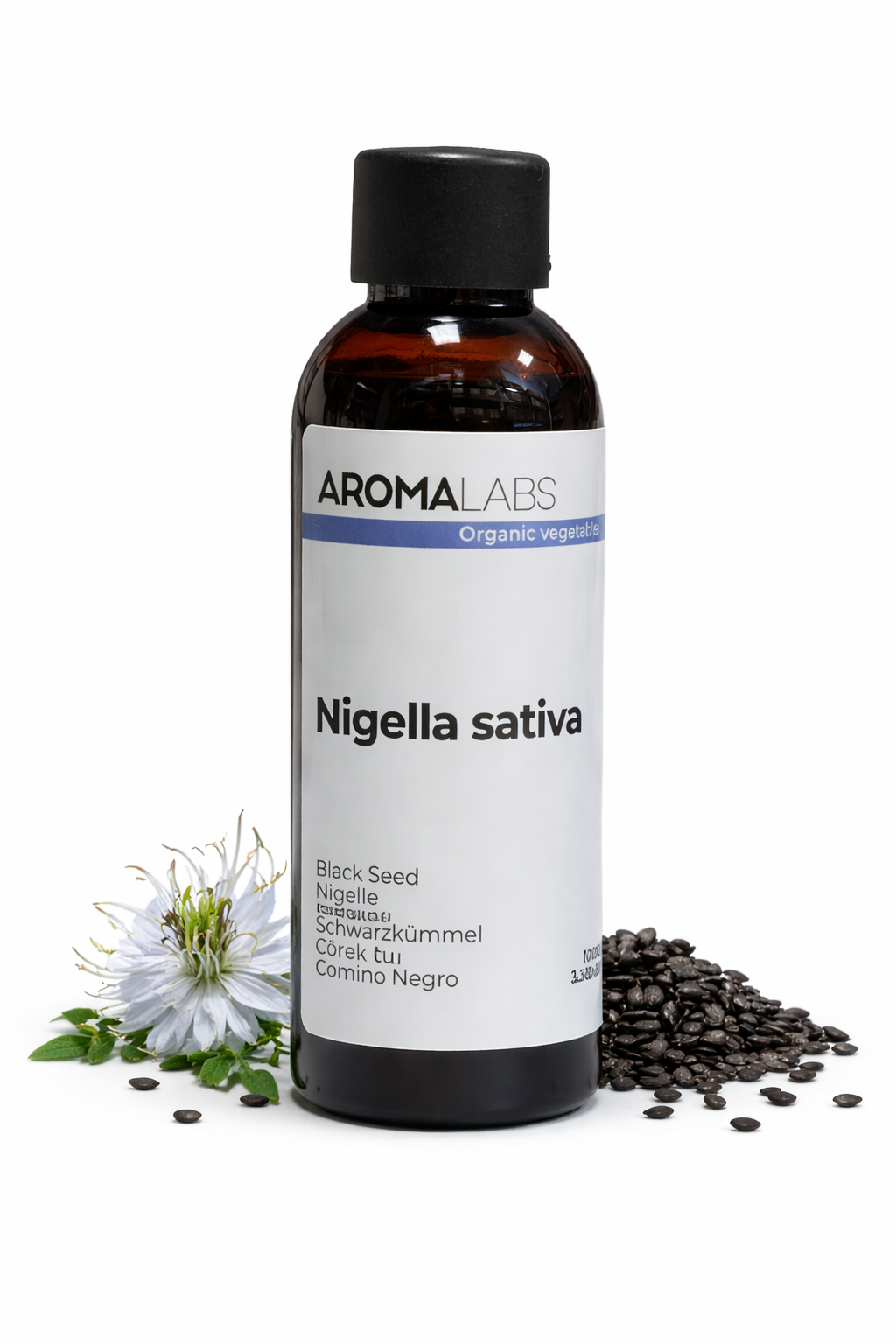 AromaLabs Nigella sativa – Olej z čiernej rasce (Black Seed Oil), organický 100ml