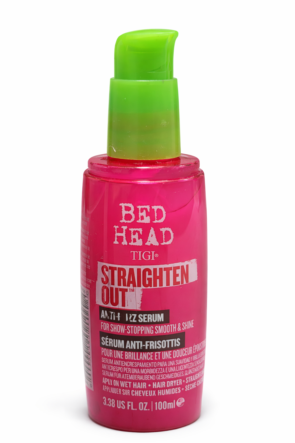 TIGI Bed Head Straighten Out™ – Anti-Frizz sérum na vyhladenie vlasov (100 ml) /chýba vrchnák/