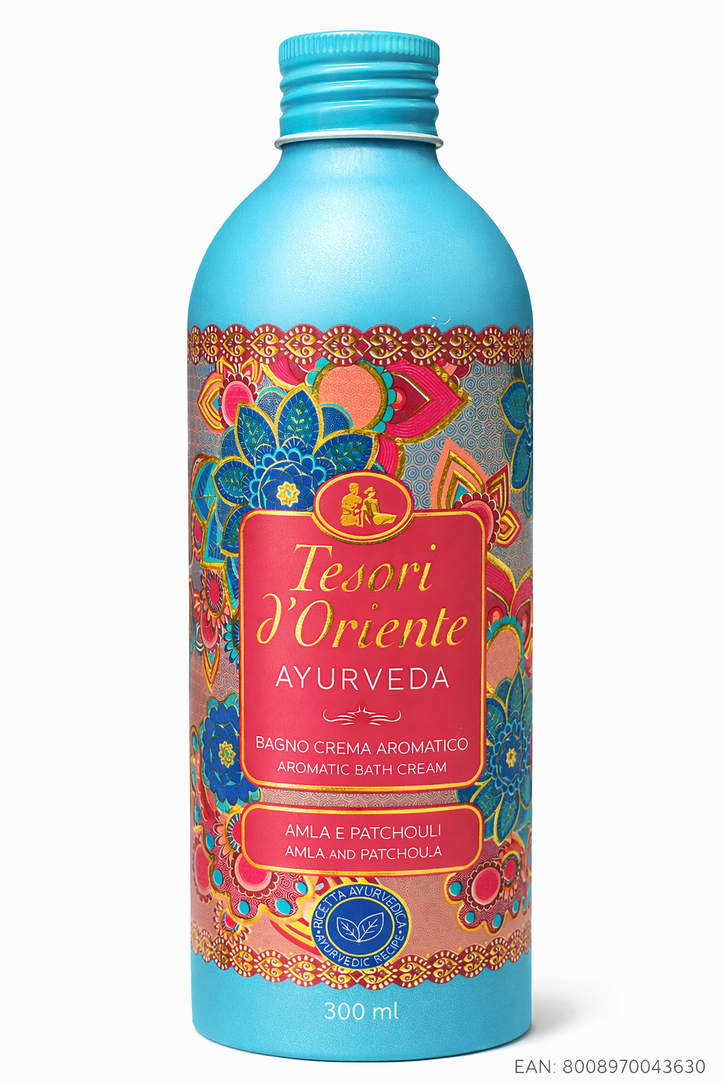 Tesori d’Oriente Ayurveda – aromatický krémový kúpeľ Amla & Patchouli 300 ml