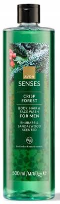 Avon Senses Crisp Forest – sprchový gél 3v1 pre mužov (500 ml)